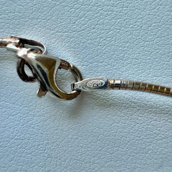 Sterling Silver Baltic Amber Fish on Sterling Snake chain - Picture 5 of 5